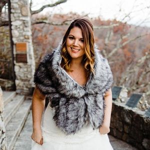 Faux Fur Shaw